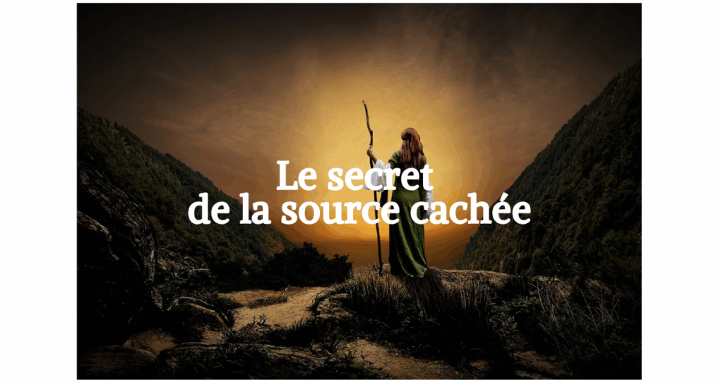 Source d’eau cachée illustrant la quête intérieure et le retour à soi.
