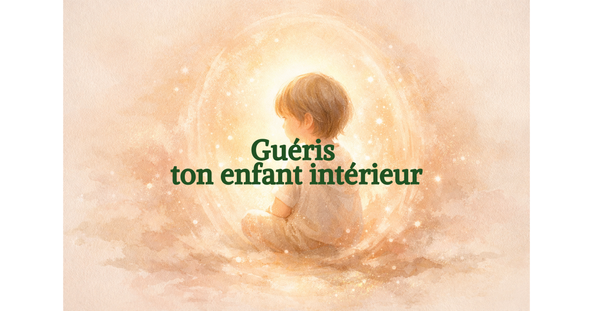 Enfant dans un bulle de lumière, symbolisant la guérison de l'enfant intérieur