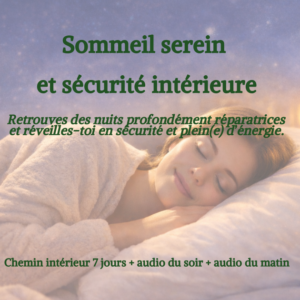 Sommeil serein et sécurité intérieure